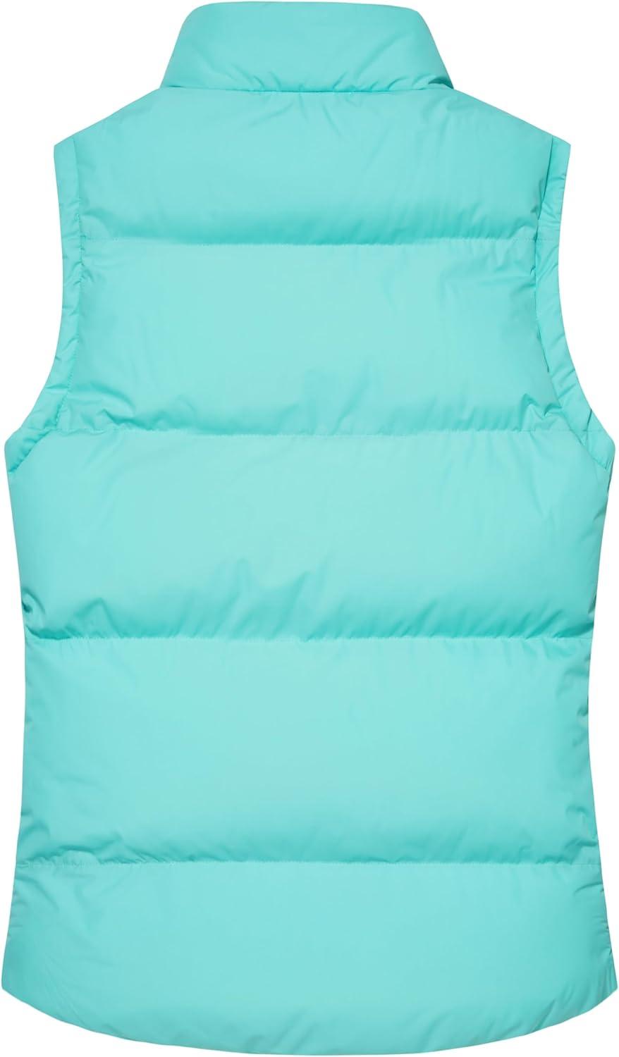 imagewantdo Womens Puffer Vests Thicken Winter Vest Outerwear Warm Puffy VestMint Green