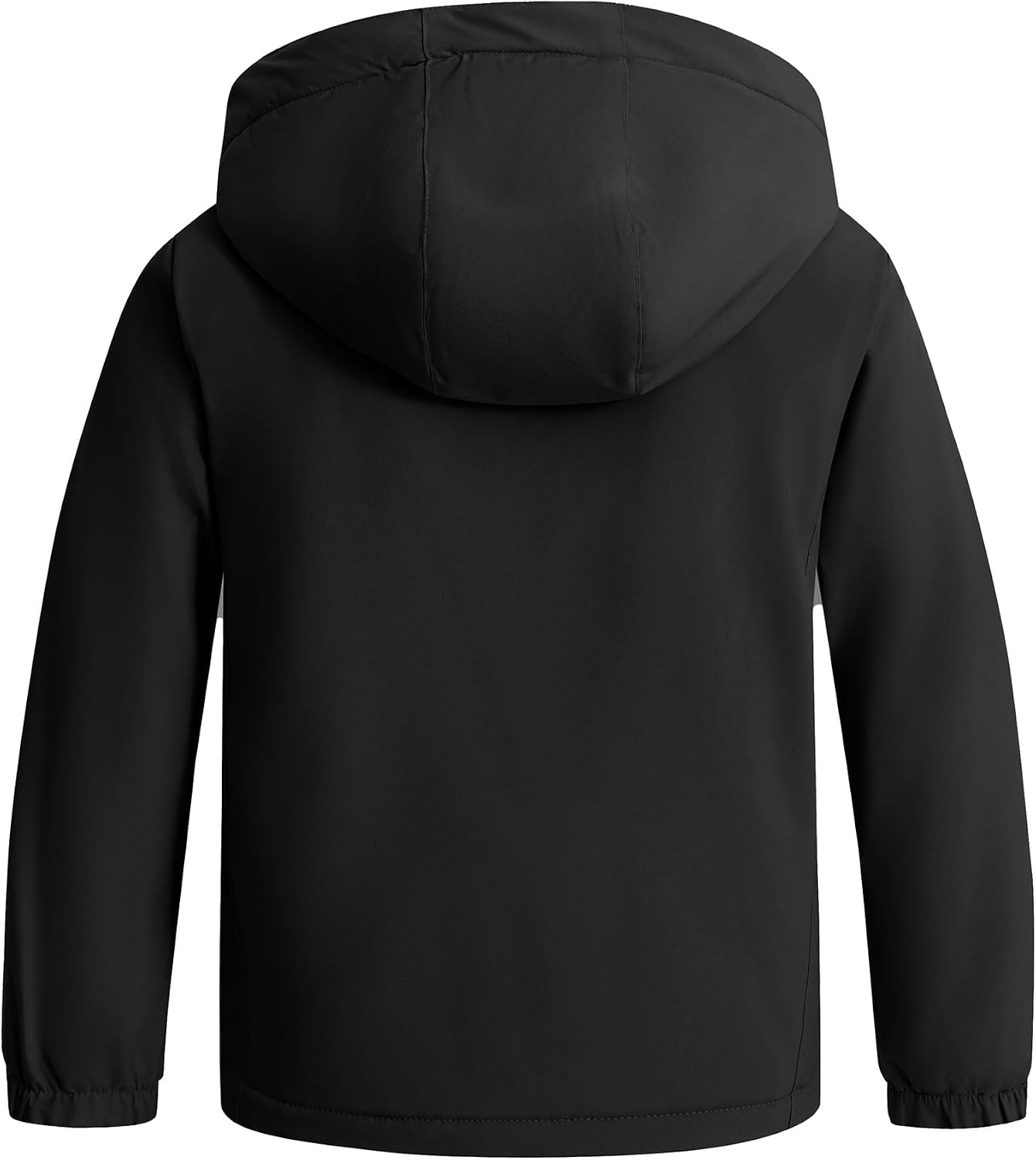 image:imagewantdo Girls Snow Ski Jacket Waterproof Warm Coat Skiing Jacket Rain Coats Kids Thick Jackets with Removable HoodBlack