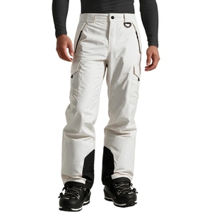 wantdo Men’s Snow Pants Warm Winter Ski Bibs Outdoor Snowboard Overalls(White)