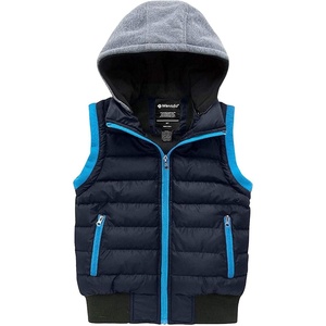 wantdo Boys’ Puffer Vest Waterproof Sleeveless Winter Coat with Zip Pockets(Navy)
