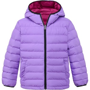 wantdo Girls’ Warm Winter Coat Lightweight Puffer Jacket Outerwear Hooded(Purple)