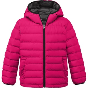 wantdo Girls’ Warm Winter Coat Lightweight Puffer Jacket Outerwear Hooded(Red)