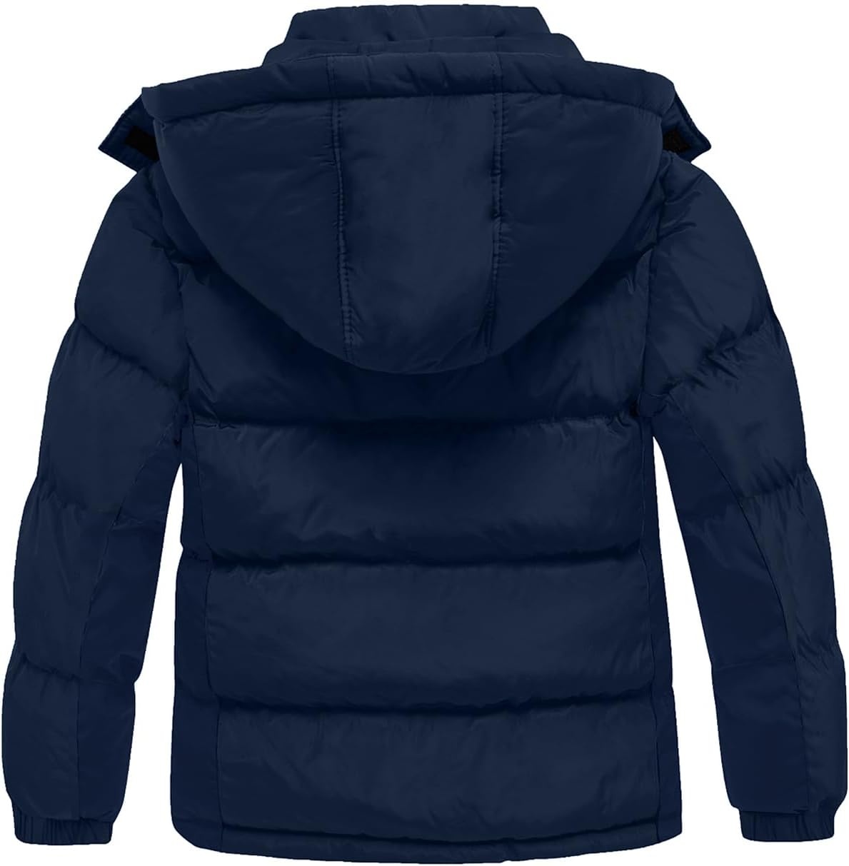 image:imagewantdo Boys Winter Coat Waterproof Puffer Jacket Parka with Removable HoodNavy