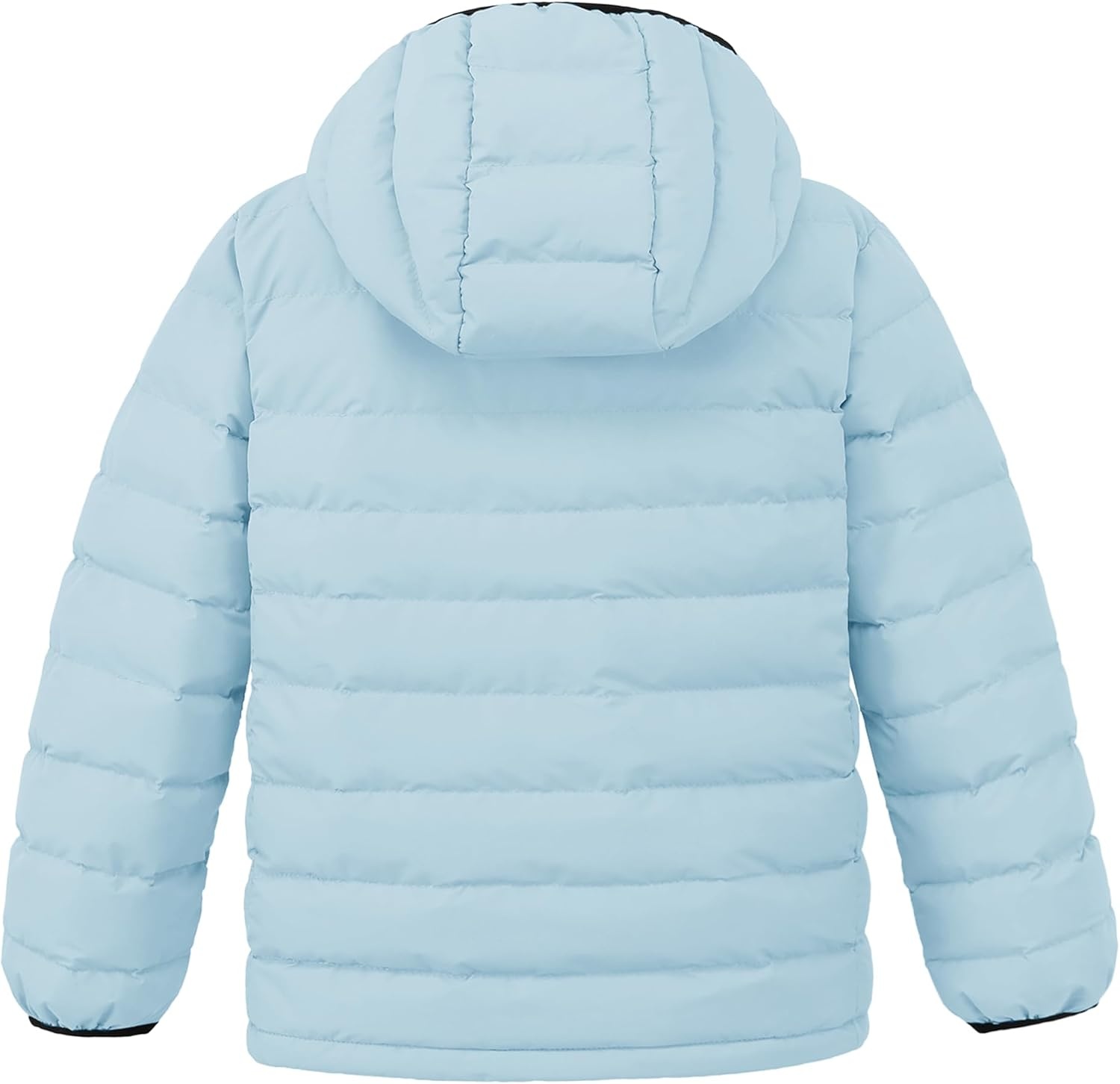image:imagewantdo Girls Warm Winter Coat Lightweight Puffer Jacket Outerwear HoodedAcid Blue