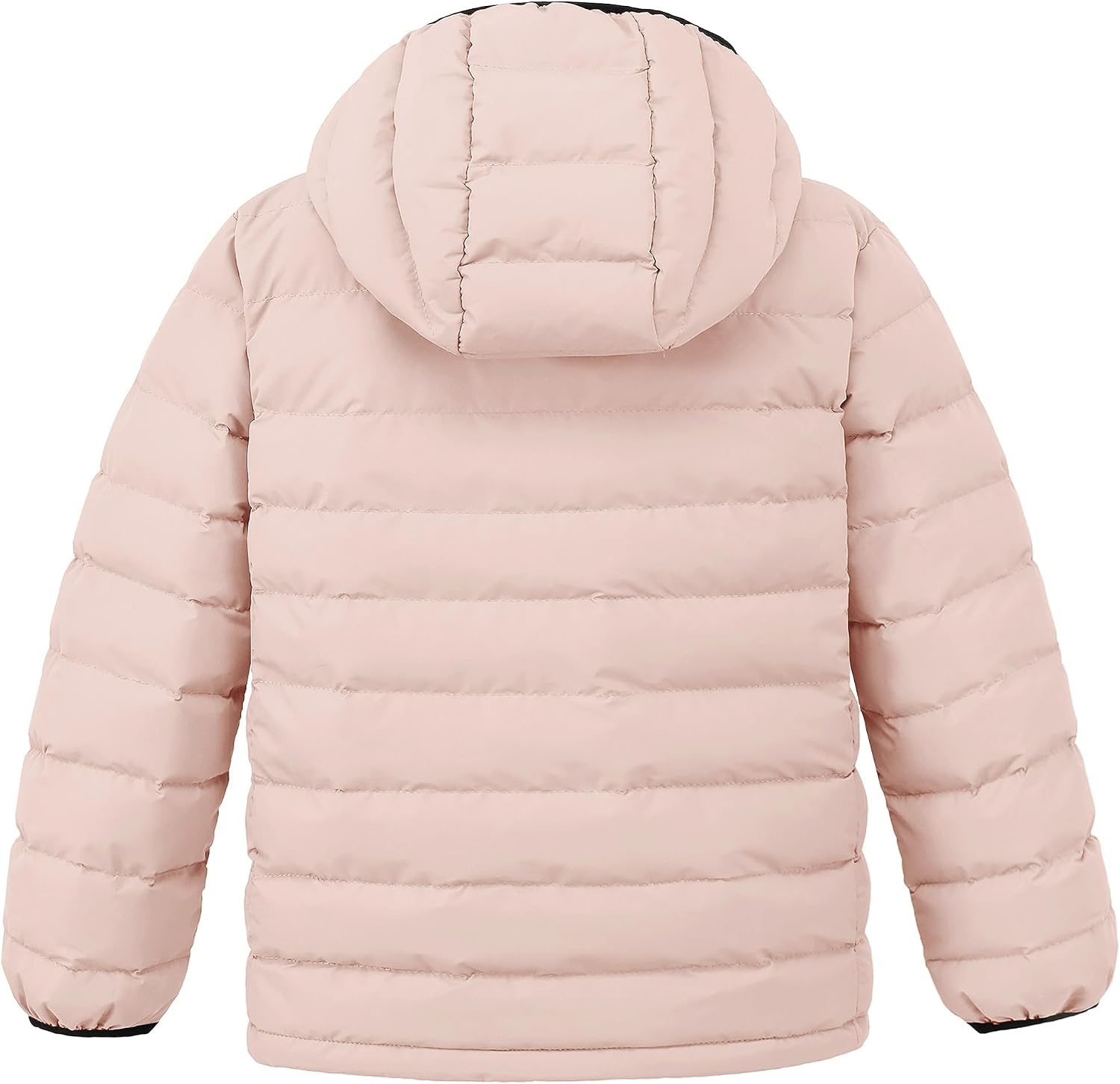 image:imagewantdo Girls Warm Winter Coat Lightweight Puffer Jacket Outerwear HoodedLight Pink